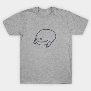 It is Wednesday my dudes. Funny, minimal Frog design in dark line T-Shirt